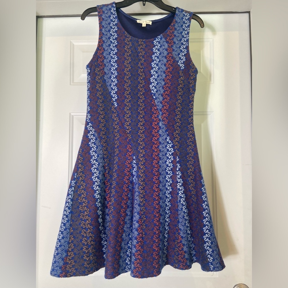Hem & Thread~Boho Inspired~Sleeveless~Fit & Flare~Fully Lined~Mini Dress~ Size S